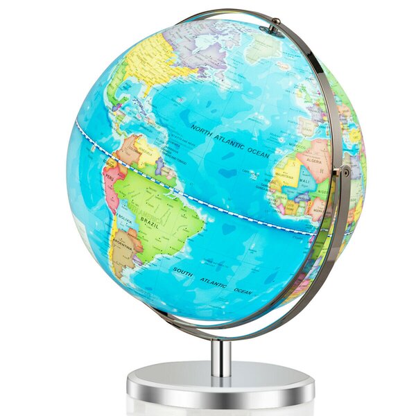 Latitude Run® Plastic / Acrylic Tabletop Globe & Reviews | Wayfair