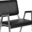 Hurshid 1000 lb. Rated Antimicrobial Bariatric Medical Reception Arm Chair with 3/4 Panel Back
