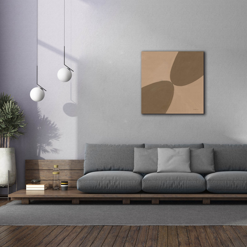«Unity Brown» par Danhui Nai, art mural sur toile, H 37 po x l 37 po