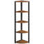 Shreya 129.5cm H x 30cm W Steel Corner Bookcase
