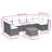 Vidaxl Garden Sofa Set Black