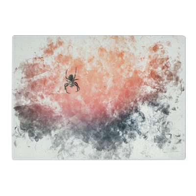 Tempered Glass Spiders Web Chopping Board