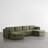 Winfree 6 - Piece 146.5" Upholstered Modular Sectional Sofa with 2 Ottoman-1528234722