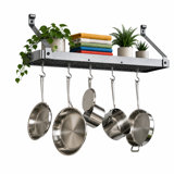 Gourmet USA Handcrafted Wall Mounted Pot Rack