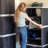 Lockable Storage Cabinet with 3 Adjustable Shelves and Bottom Drawer - Gray