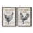 Toile avec cadre gris