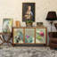 Hand-Painted Porch Cabinets Accent Cabinet