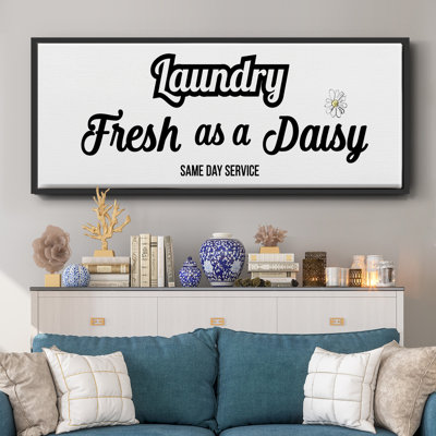 Daisy Laundry- Framed Canvas
