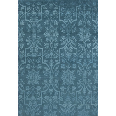 Modern Tibet Hand Knotted Damask Area Rug