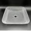 Vasques décoratives carrées 16 po avec base blanche 36 po-102341340