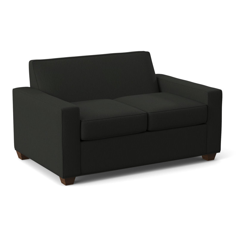 Avery Loveseat Sleeper Sofa, Montana Walnut, Cardigan Coal