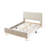 Velvet Upholstered Wooden Platform Bed Frame with Headboard Footboard, No Box Spring Needed-1114625806-1114975258