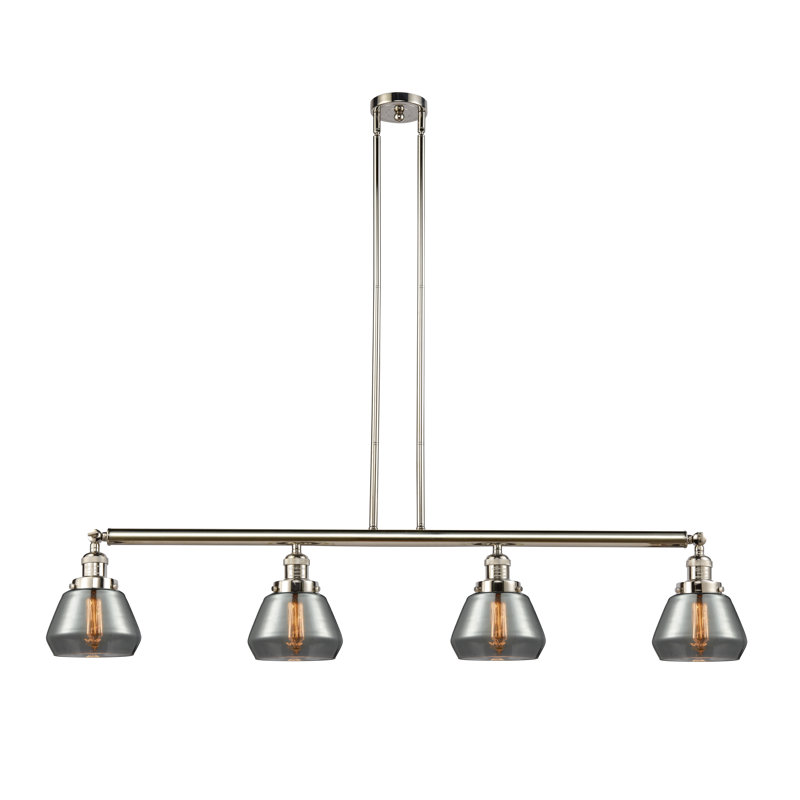 Chill 4 - Light Kitchen Island Pendant, Plated Smoked, Polished Nickel, No Bulb Included