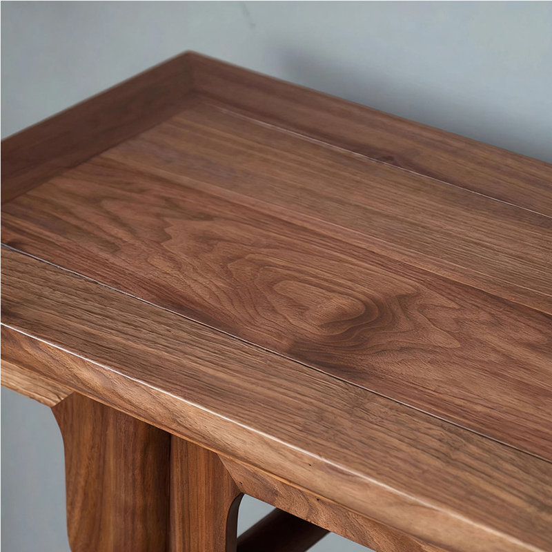 Nouvelle table de véranda en bois massif de style chinois, H 31,5 po x l 54,3 po x P 14,9 po