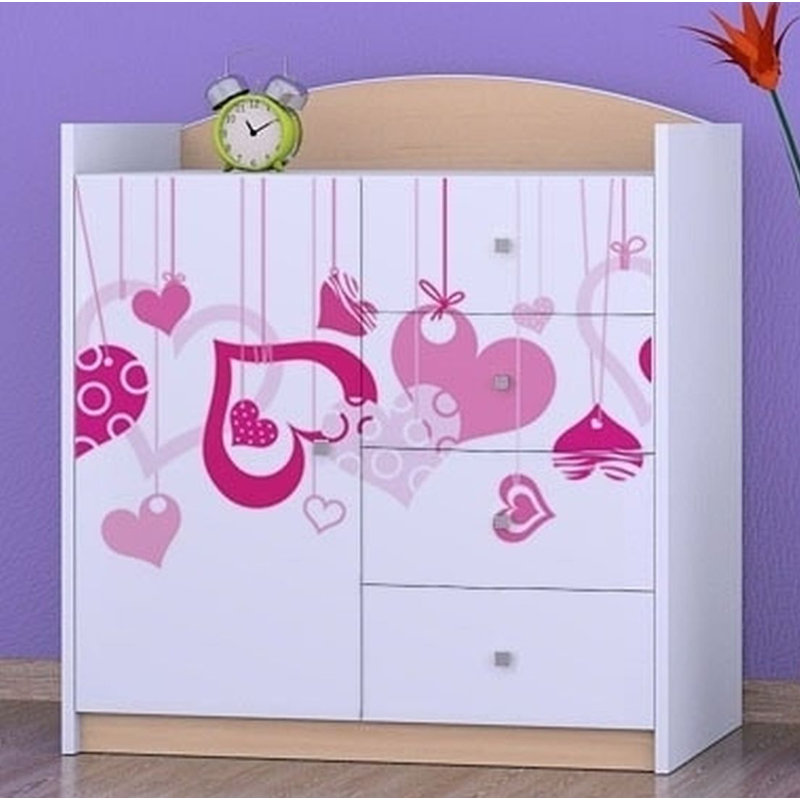 Nisbet Kids 4 - Drawer Combo Dresser, Beige