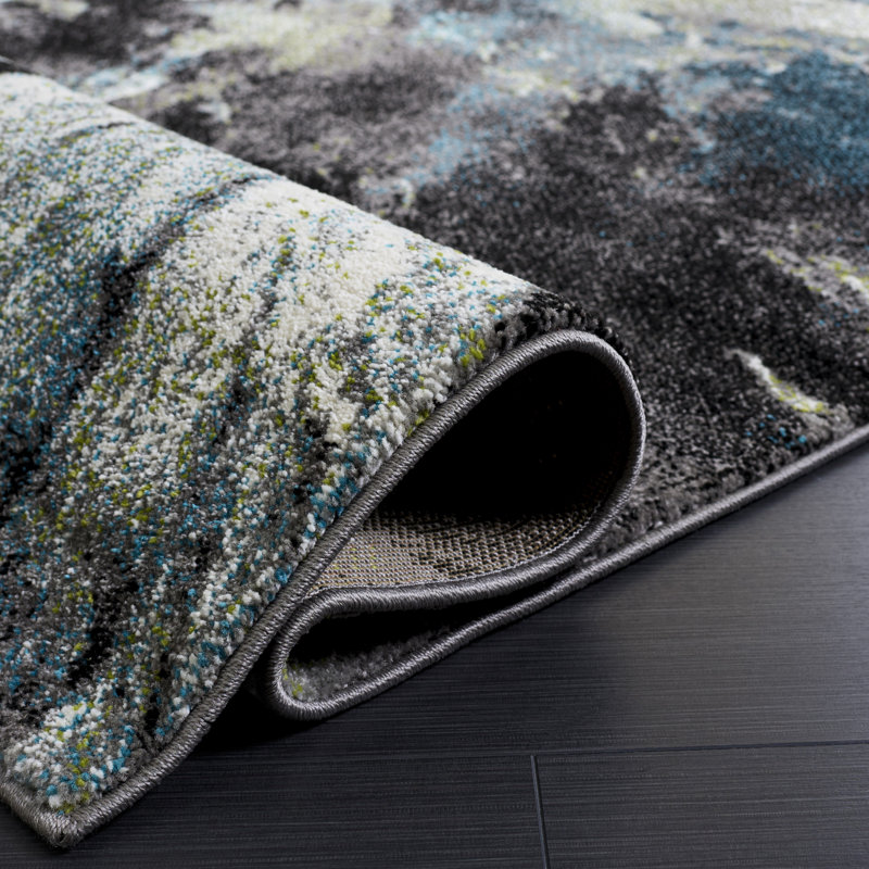 Tapis bleu Leighton, Rectangle 2 pi 3 po x 4 pi