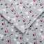 Ensemble de 3 draps de lit gris 100% flanelle de coton 100% double pour lit double / très grand 14 "