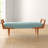 Boomerang Button Tufted Upholstered Accent Bench