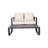 Double Sofa + Rectangular Coffee Table, Cushions-331380491