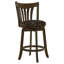 Chaise de bar pivotante en bois