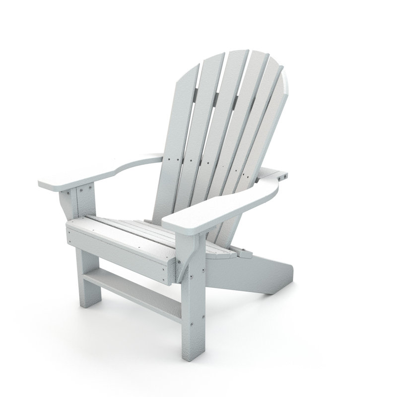 Chaise Adirondack en plastique Calvin Seaside, Blanc