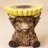 Highland Cow Stool with Sunflower Top