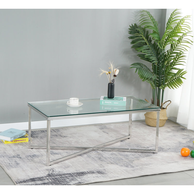 Elyon Cross Legs Coffee Table