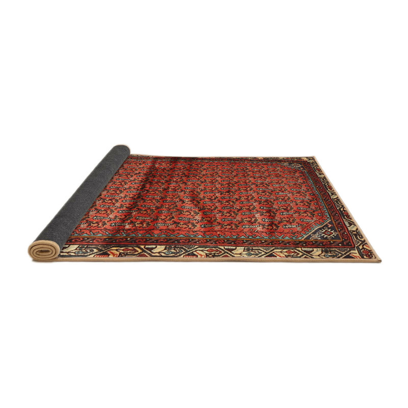Tapis rouge en laine, Rond 8 pi