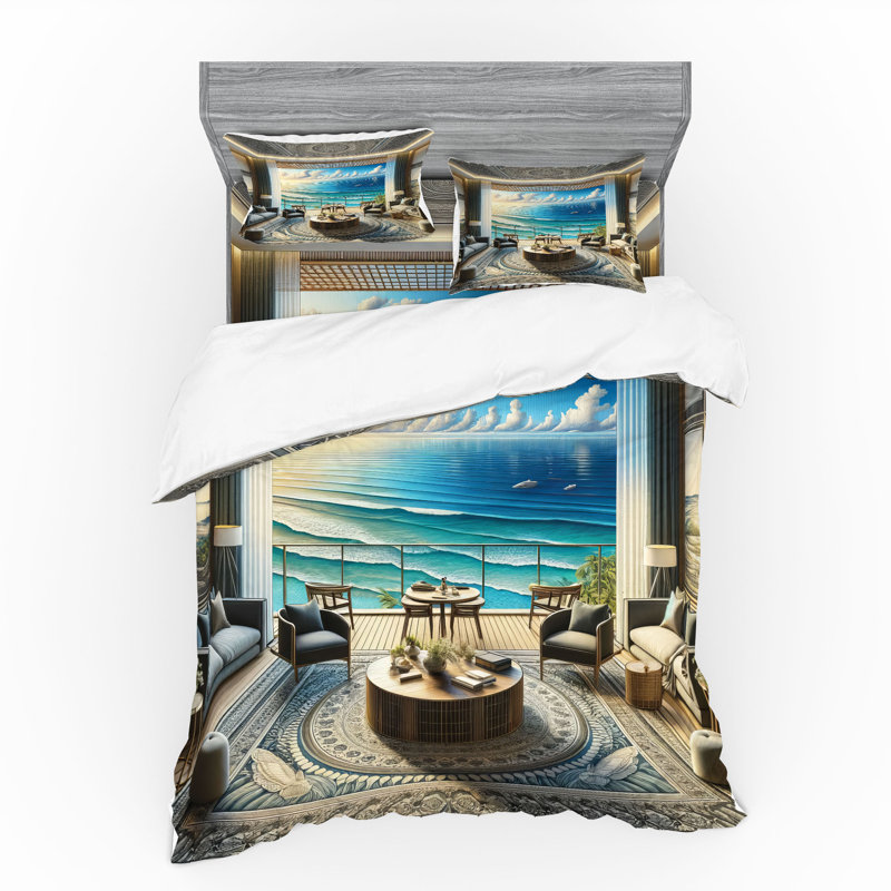 Ensemble de literie Ambesonne Fantasy Scenery, Housse de couette grand + 3 pièces supplémentair