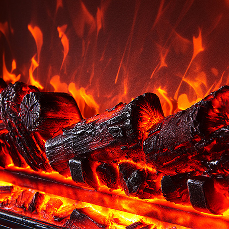 Modern simulation electronic fireplace TV cabinet