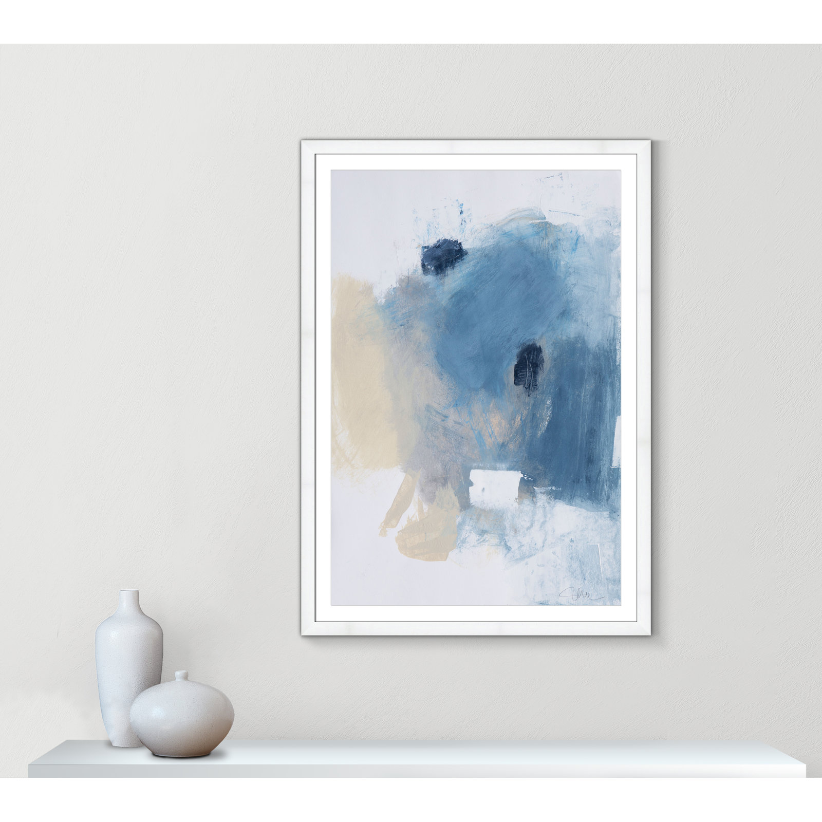 Runa "Coastal Carnival I" Print, White Single Picture Framed Paper, White, 55" H x 39" W x 1.25" D