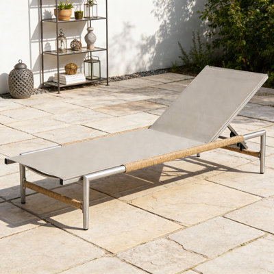 Chaise longue d'extérieur Aluminun