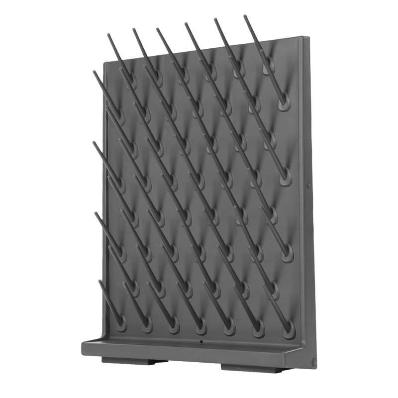 Lab Removable Glassware Drying Rack, Gray