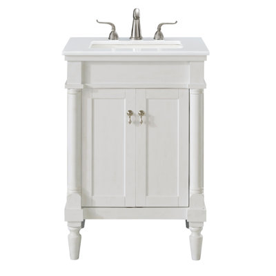 Lexington 24'' Single Bathroom Vanity with Engineered Marble Top