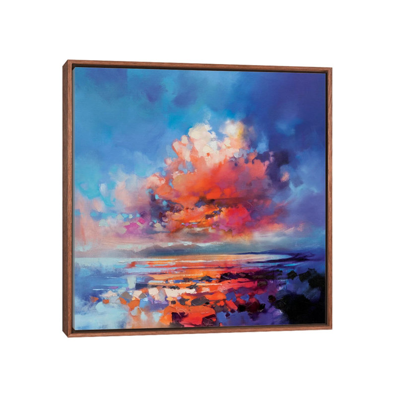 «Cluster Cloud» par Scott Naismith - impression d'art graphique, Pas de tapis, Classic Wood Frame