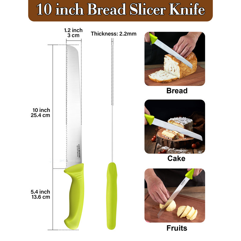 Couteau de cuisine à pain 10 po Cook N Home Professional