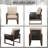 Modern Indoor Outdoor Armchairs With Solid Wood Frame, High - Resilience Pet Cushions For Patio & Living Room-1467256316