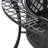 40" Round Wood-Burning Black Finish Steel Diamond Weave Fire Pit Table with Screen