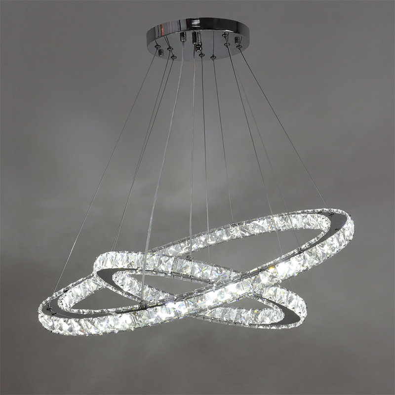 2 - Light Silver LED Pendant