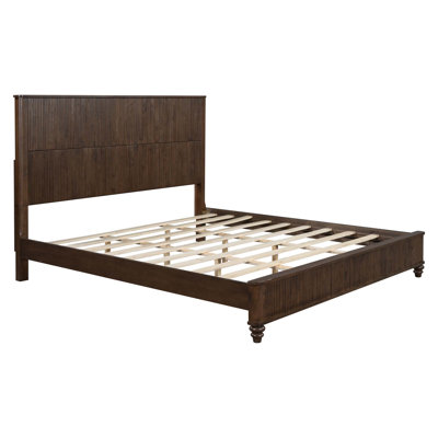 Base de lit en bois massif pour chambre à coucher