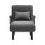 Single Bed 83" H Upholstered Accent Chair with Wheel-41027505