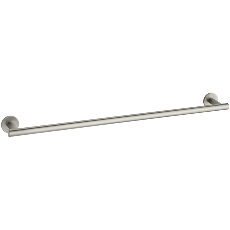 Stillness Wall Mounted Towel Bar, 24"W, Vibrant Brushed Nickel