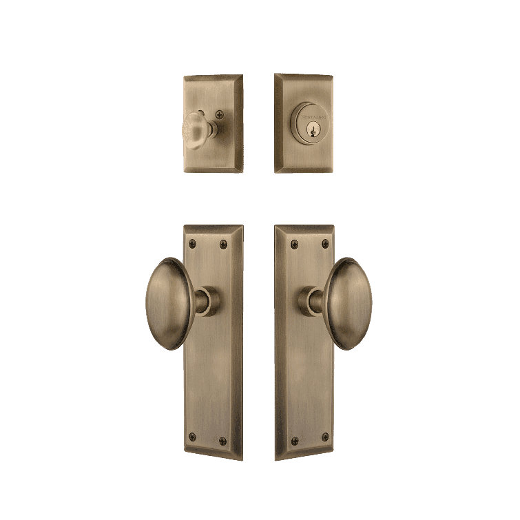 Nostalgic Warehouse New York Entry Set with Homestead Knob