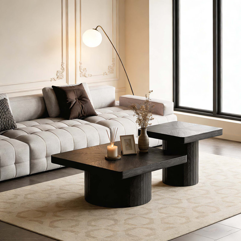 Ensemble de tables basses Modern Modern, Noir