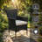 3-Piece Black Wicker Patio Bistro Set with Cushions and Tempered Glass Table, Rattan Conversation Set for Balcony, Patio, Garden, Porch, Space-Saving Design