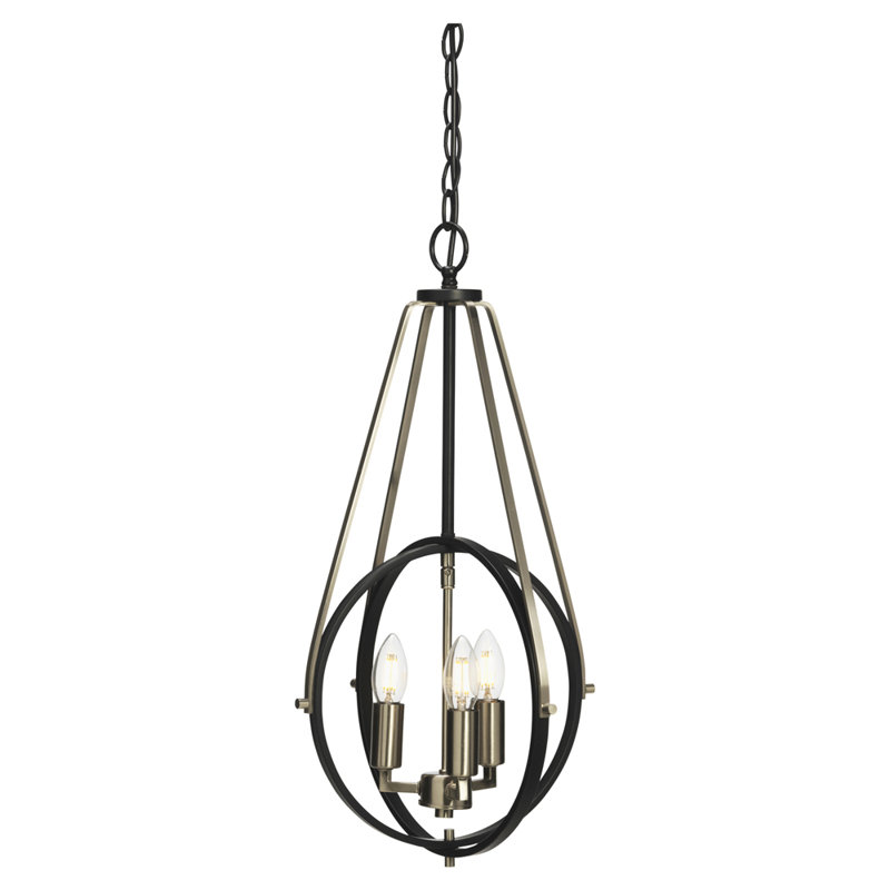 Munch 3 - Light Black Unique/Statement Pendant