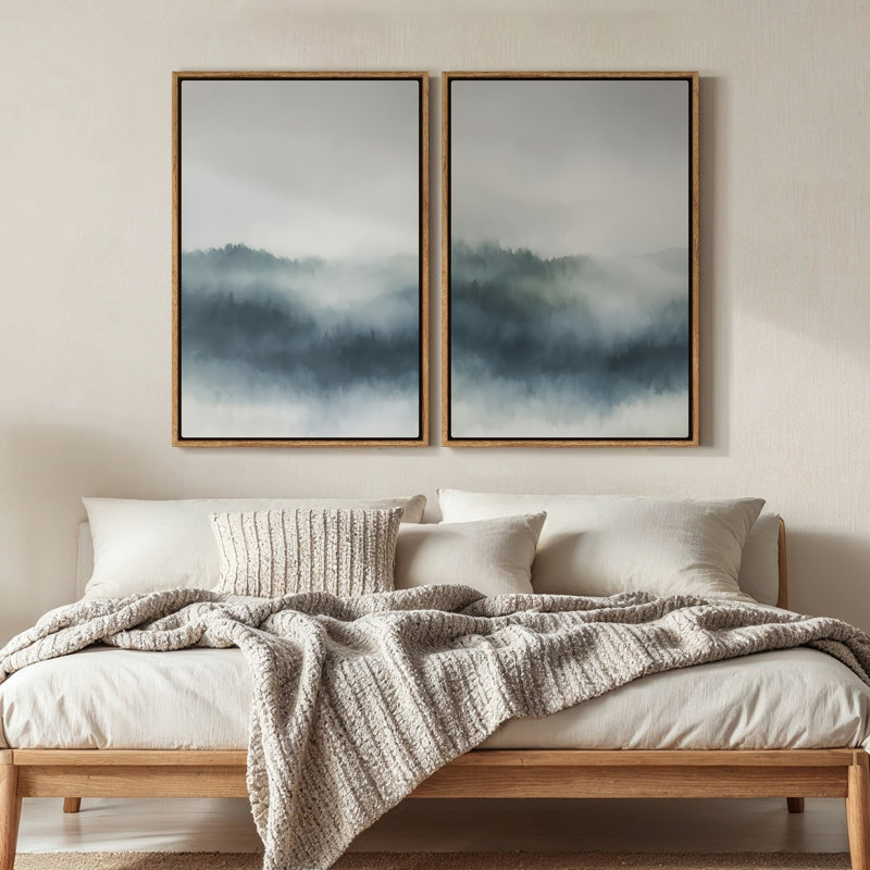 Art mural encadré sur toile, rétro muraux abstraits pour chambre à coucher, H 24 po x l 16 po, Naturel