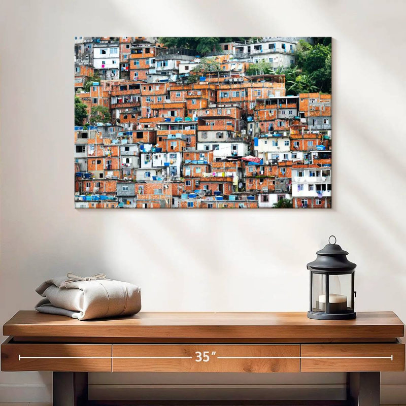 Nicci Favela à Rio, H 16 po x l 24 po