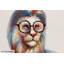 Hipster Lion Acrylic Painting