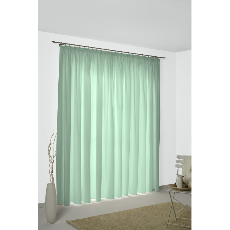Marybel Room Darkening Single Curtain Panel, 132W x 225D cm, Mint